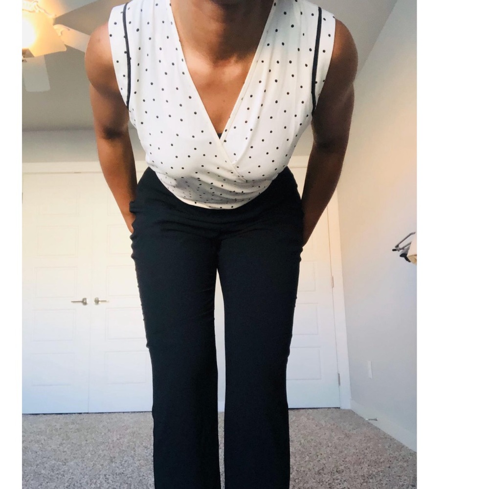 Black and White Jumpsuit - Picture 7 of 10